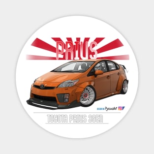 Toyota Prius 2JZ Orange Magnet